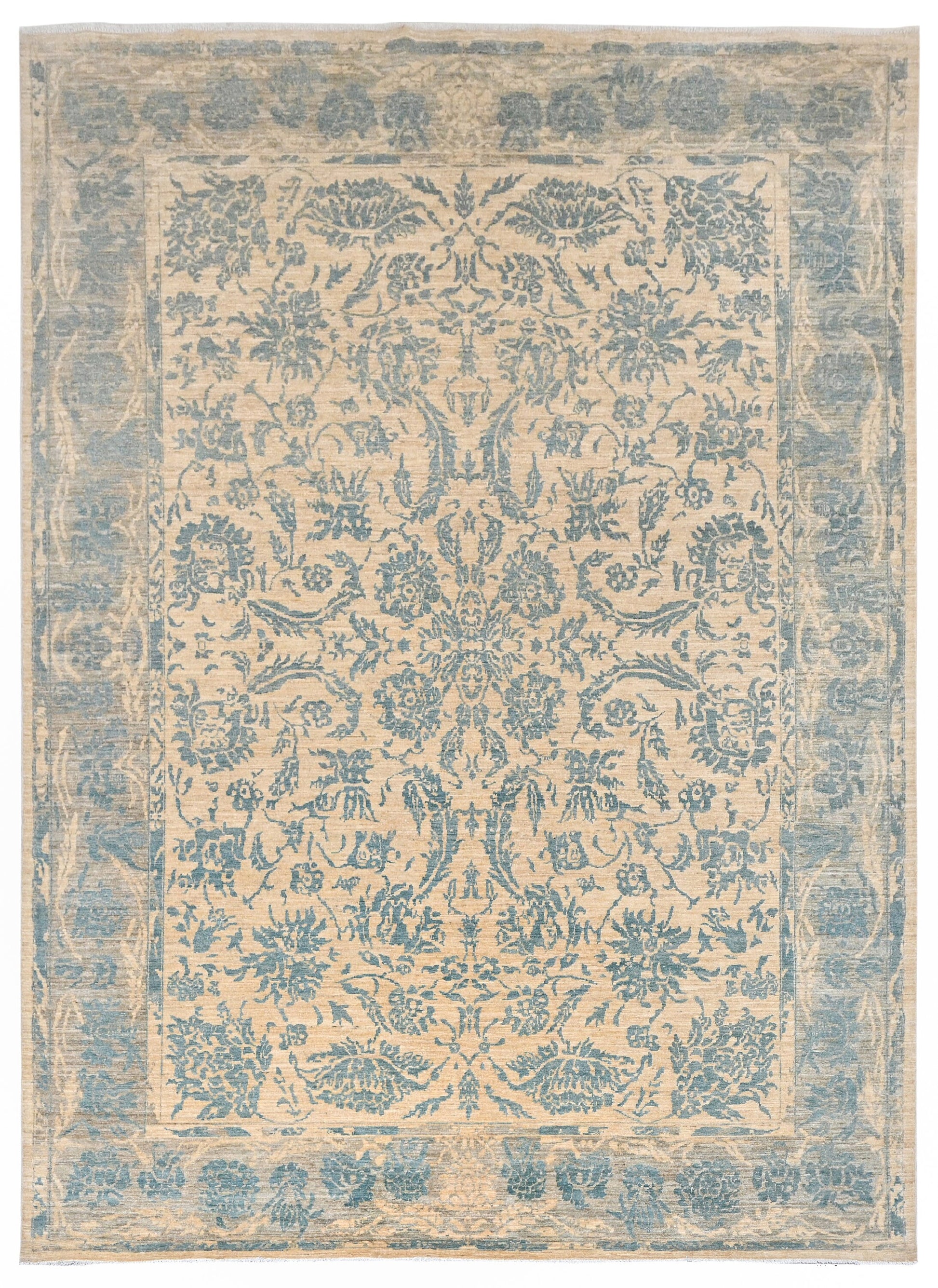 Sari Pul Gardens Carpet | 11'11" x 9'1" | Home Decor | Hand-knotted Area Rug