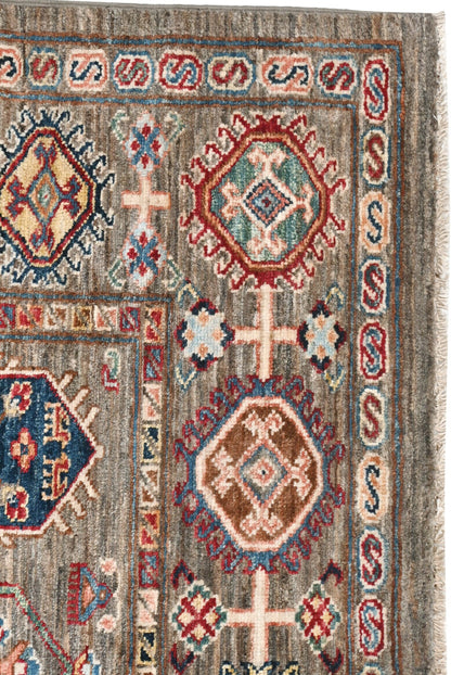 Kazakh Carpet | 8'9" x 6'1" | Home Decor | Hand-Knotted Rug