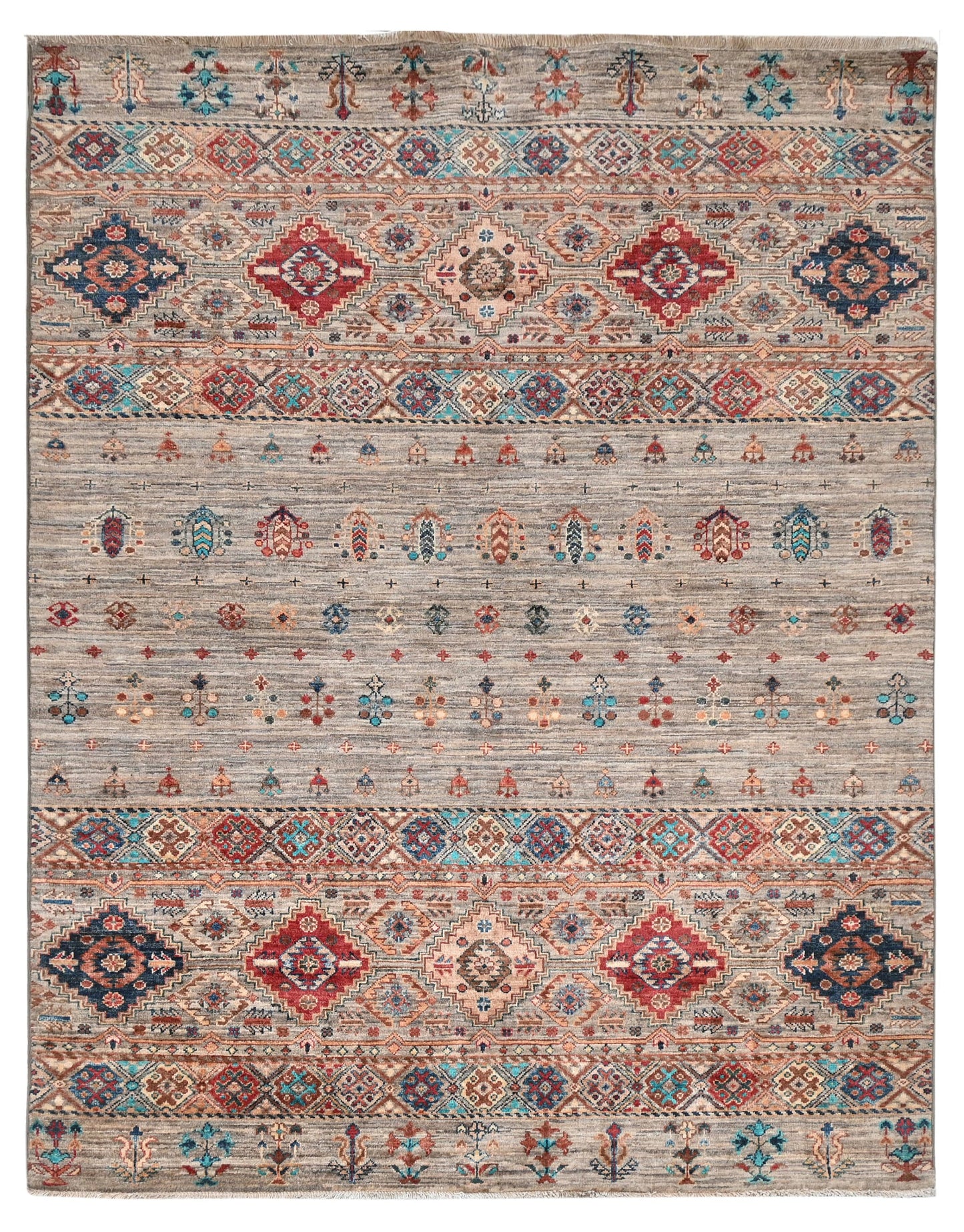 Kazakh Rug | 6'6" x 5'2" | Home Decor | Hand-Knotted Rug