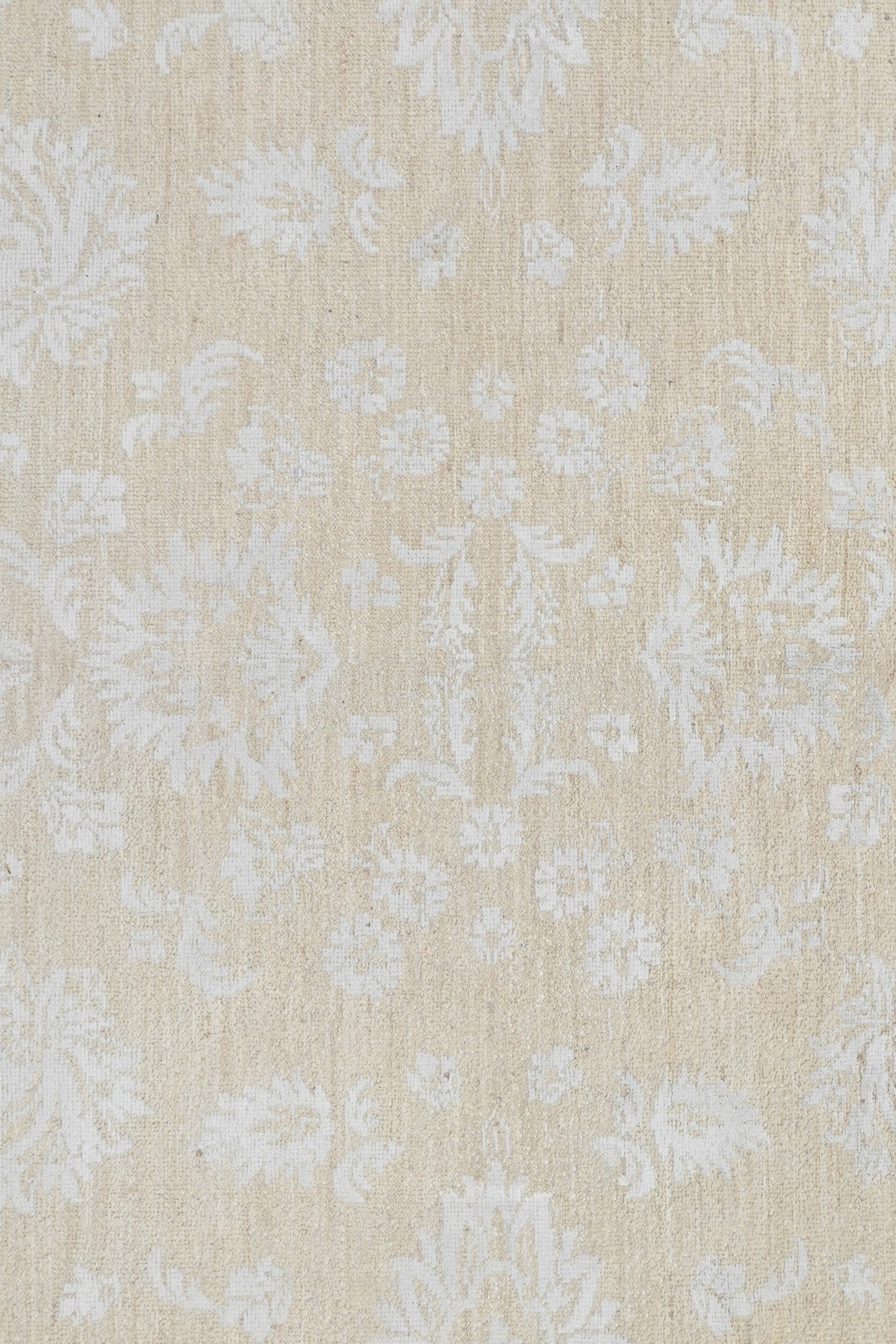 Resham Lotus Carpet | 9'11" x 7'9'' | Wool & Silk Rug | Genuine Hand-knotted Area Rug