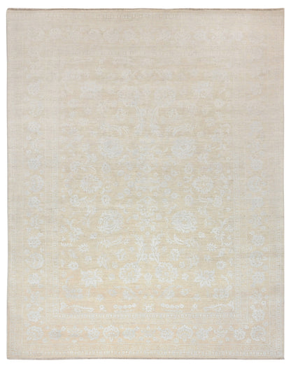 Resham Lotus Carpet | 11'7" x 8'11'' | Pure Wool Rug | Genuine Hand-knotted Area Rug