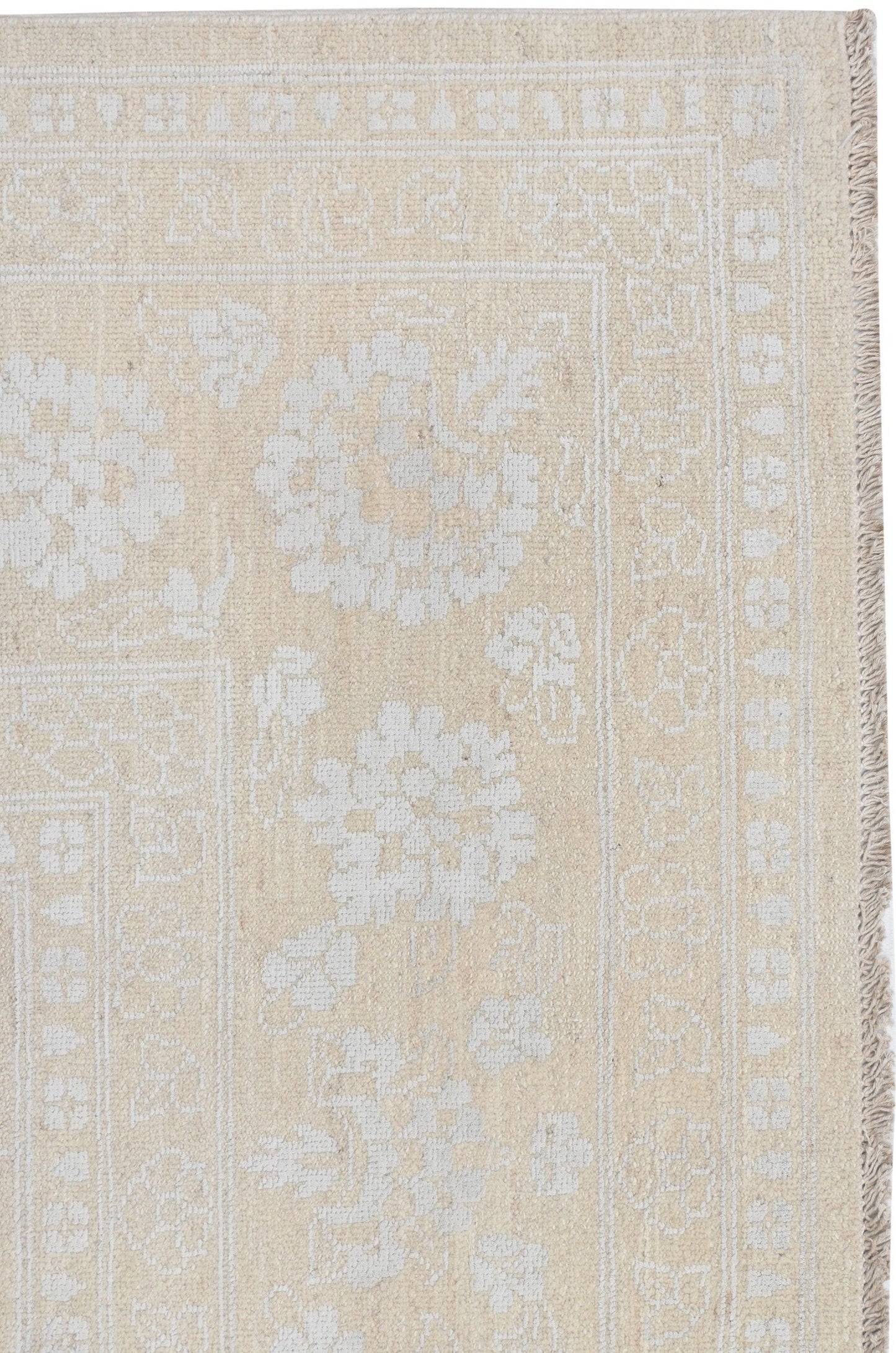 Resham Lotus Carpet | 11'7" x 8'11'' | Pure Wool Rug | Genuine Hand-knotted Area Rug