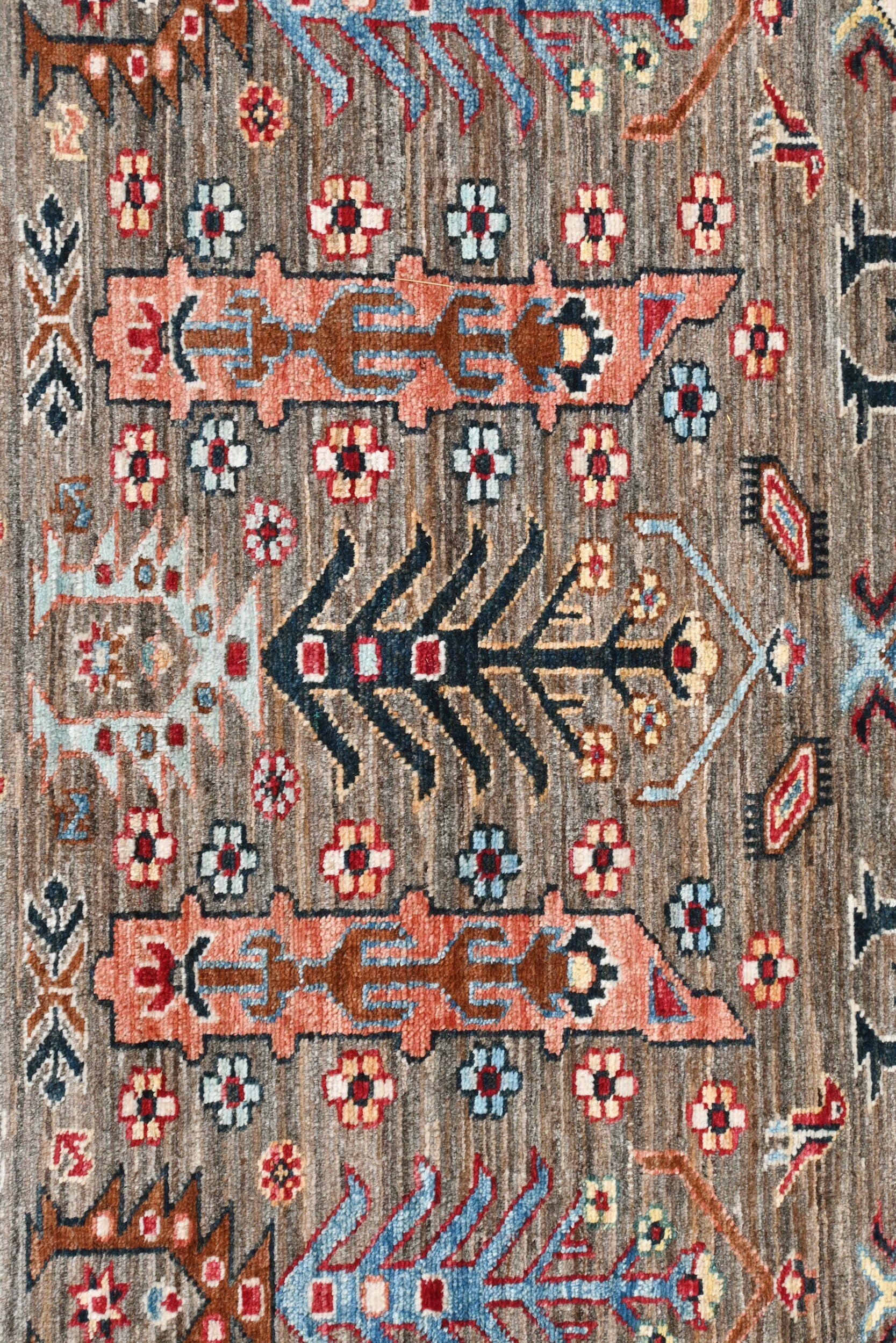 Kazakh Carpet | 8'9" x 6'1" | Home Decor | Hand-Knotted Rug