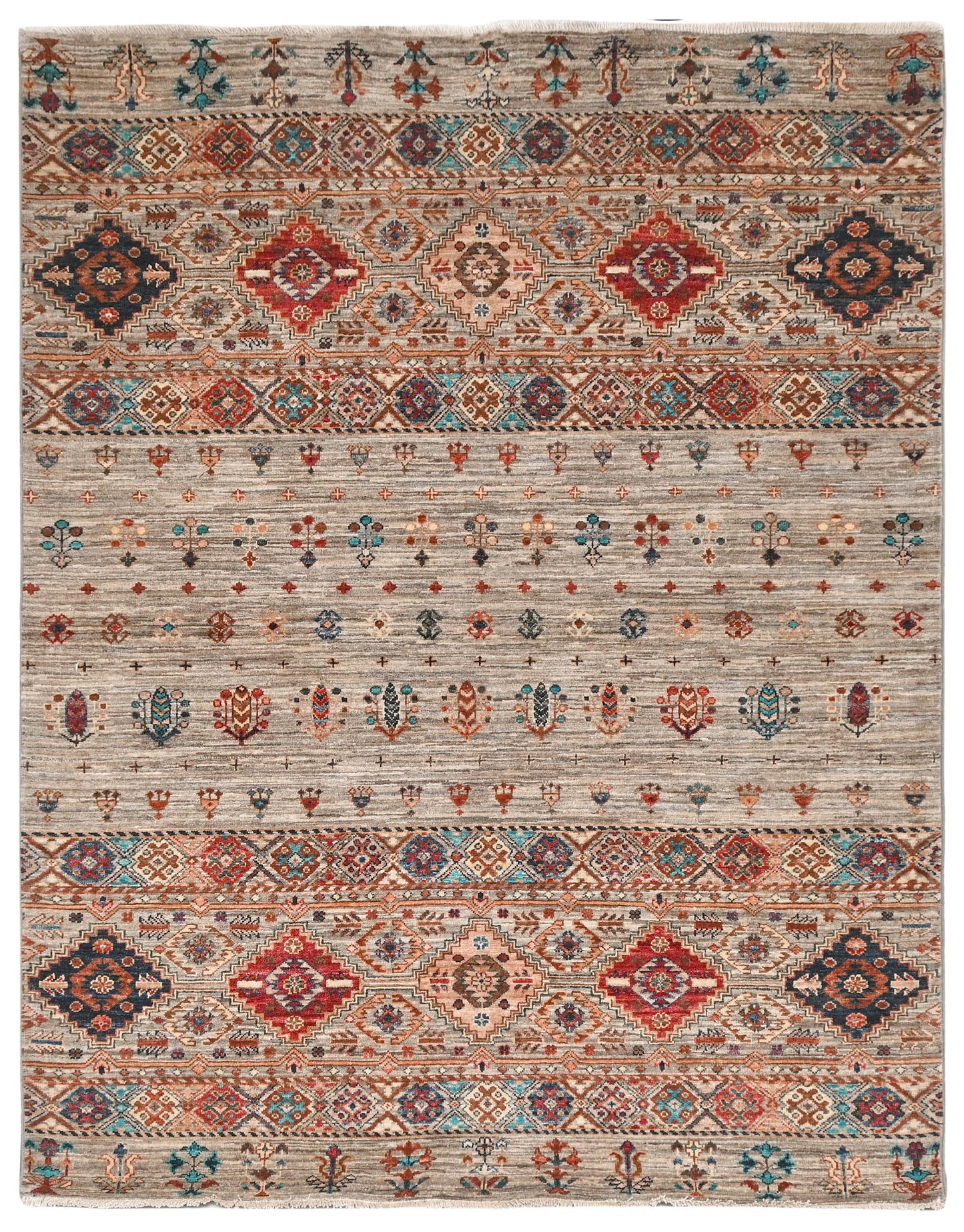 Kazakh Rug | 6'6" x 5'2" | Home Decor | Hand-Knotted Rug