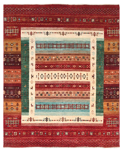 Kazakh Wool Rug | 6'11" x 5'2" | Home Decor | Hand-Knotted Rug