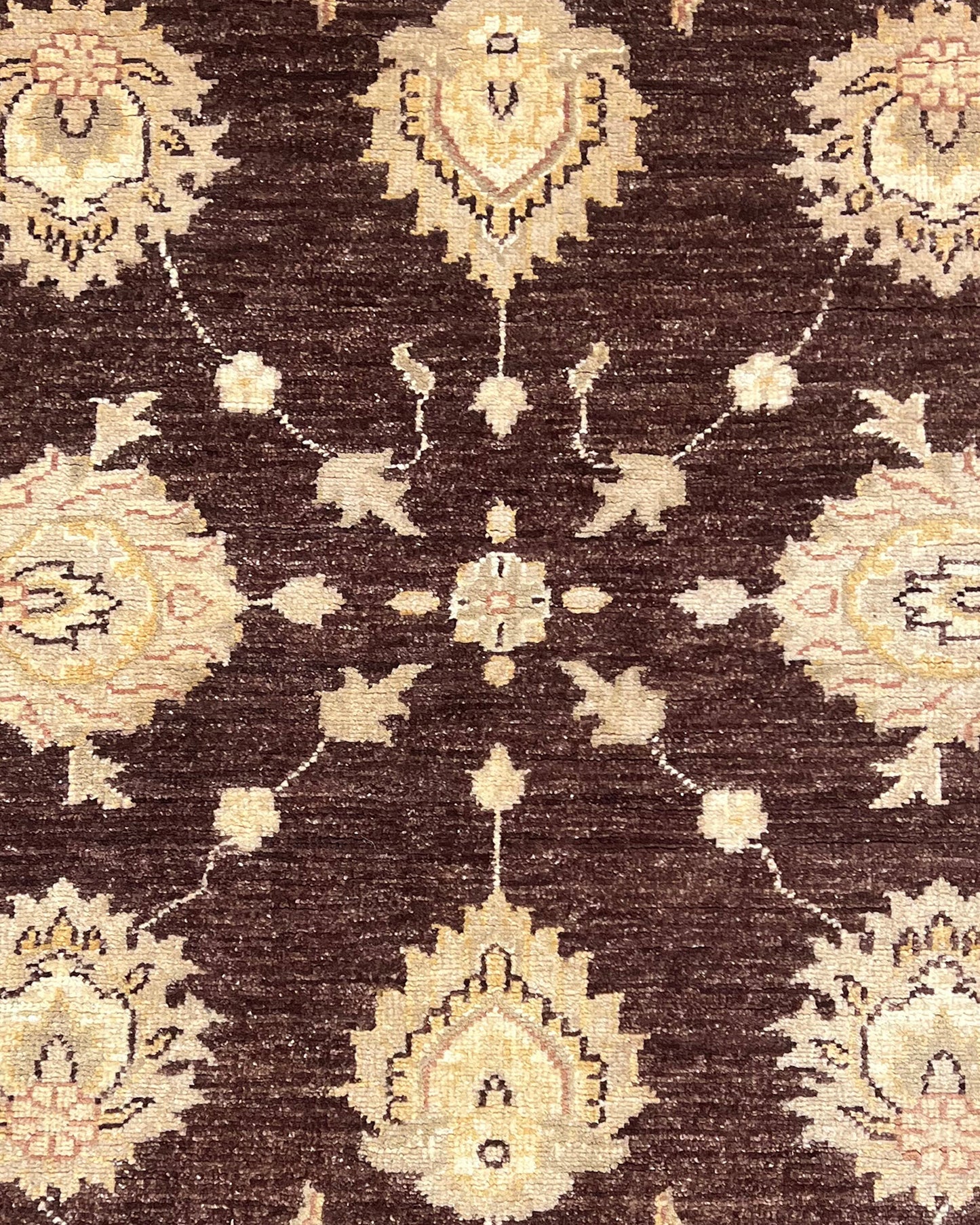 Faryab Lotus Rug | 7'1" x 4'7" | Home Decor | Hand-knotted Wool Area Rug