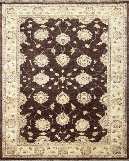 Faryab Lotus Rug | 7'1" x 4'7" | Home Decor | Hand-knotted Wool Area Rug