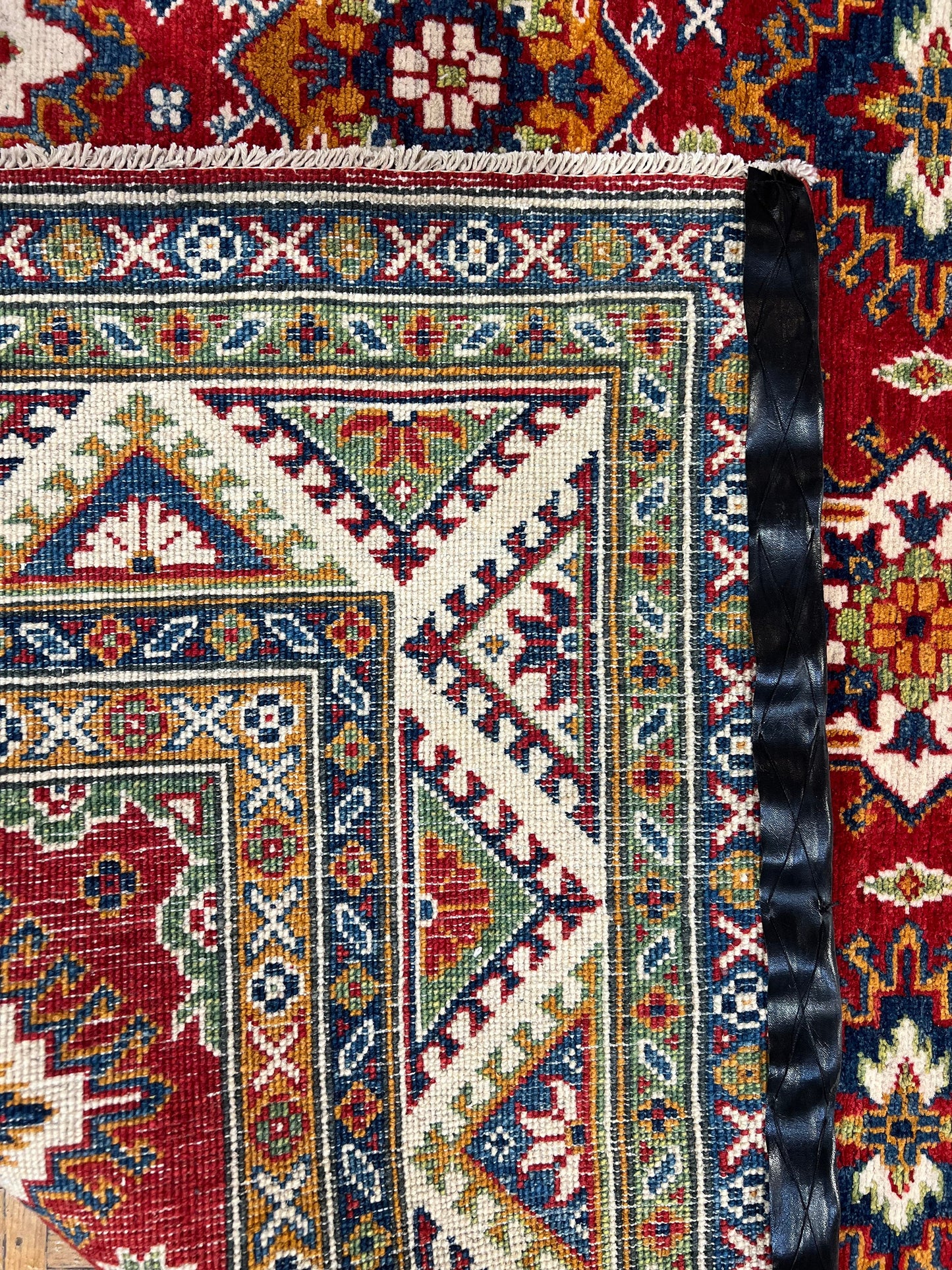 Kazakh Wool Rug | 6'9" x 4'11" | Home Decor | Hand-Knotted Rug