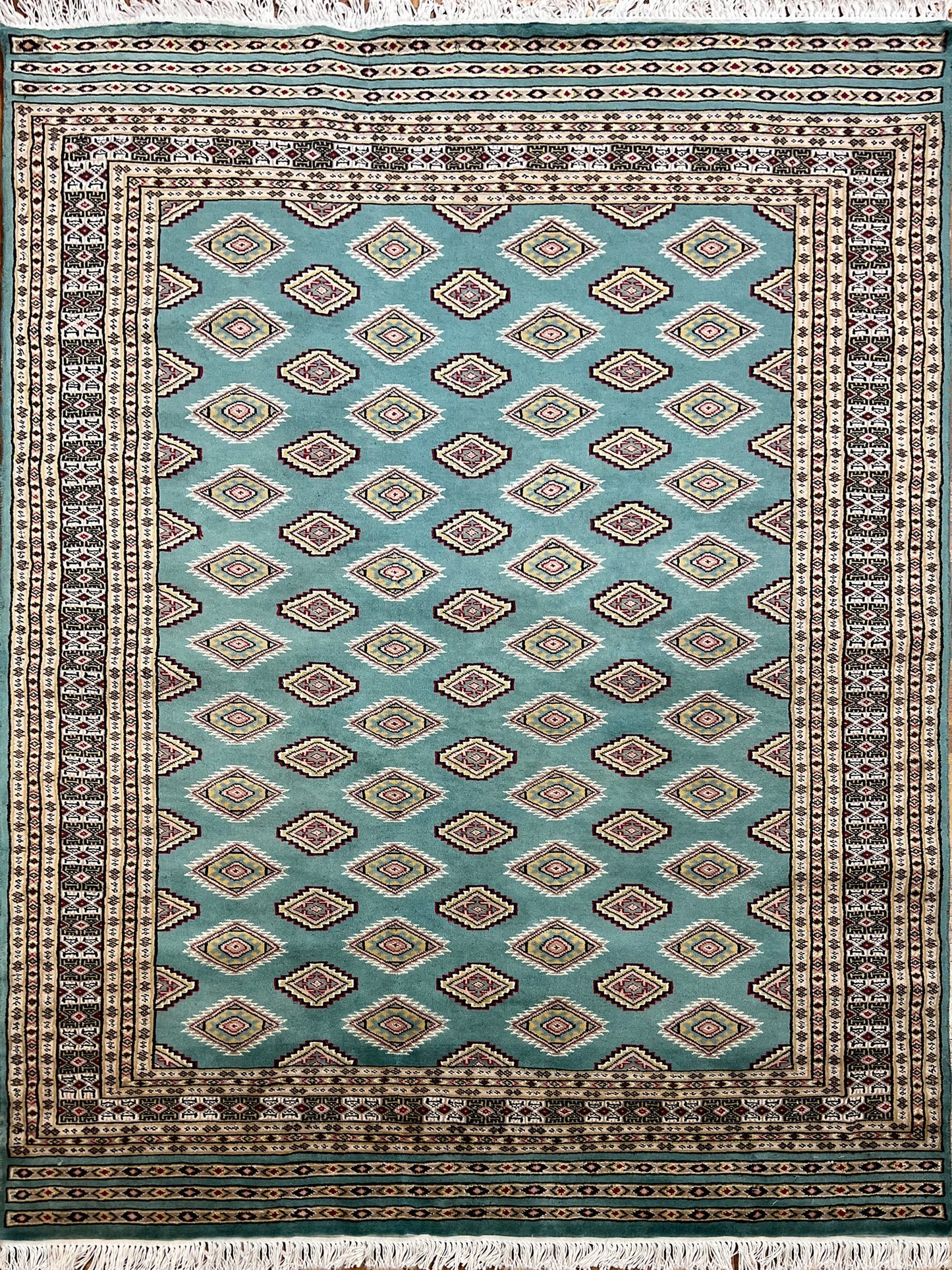 Bokhara Pende Rug | 6'8" x 4'6" | Home Decor | Hand-knotted Area Rug