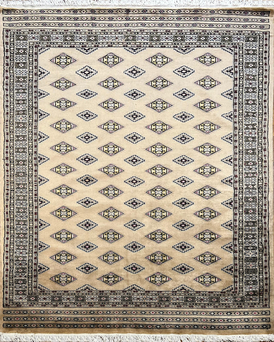 Bokhara Pende Rug | 6'6" x 4'8" | Home Decor | Hand-knotted Area Rug