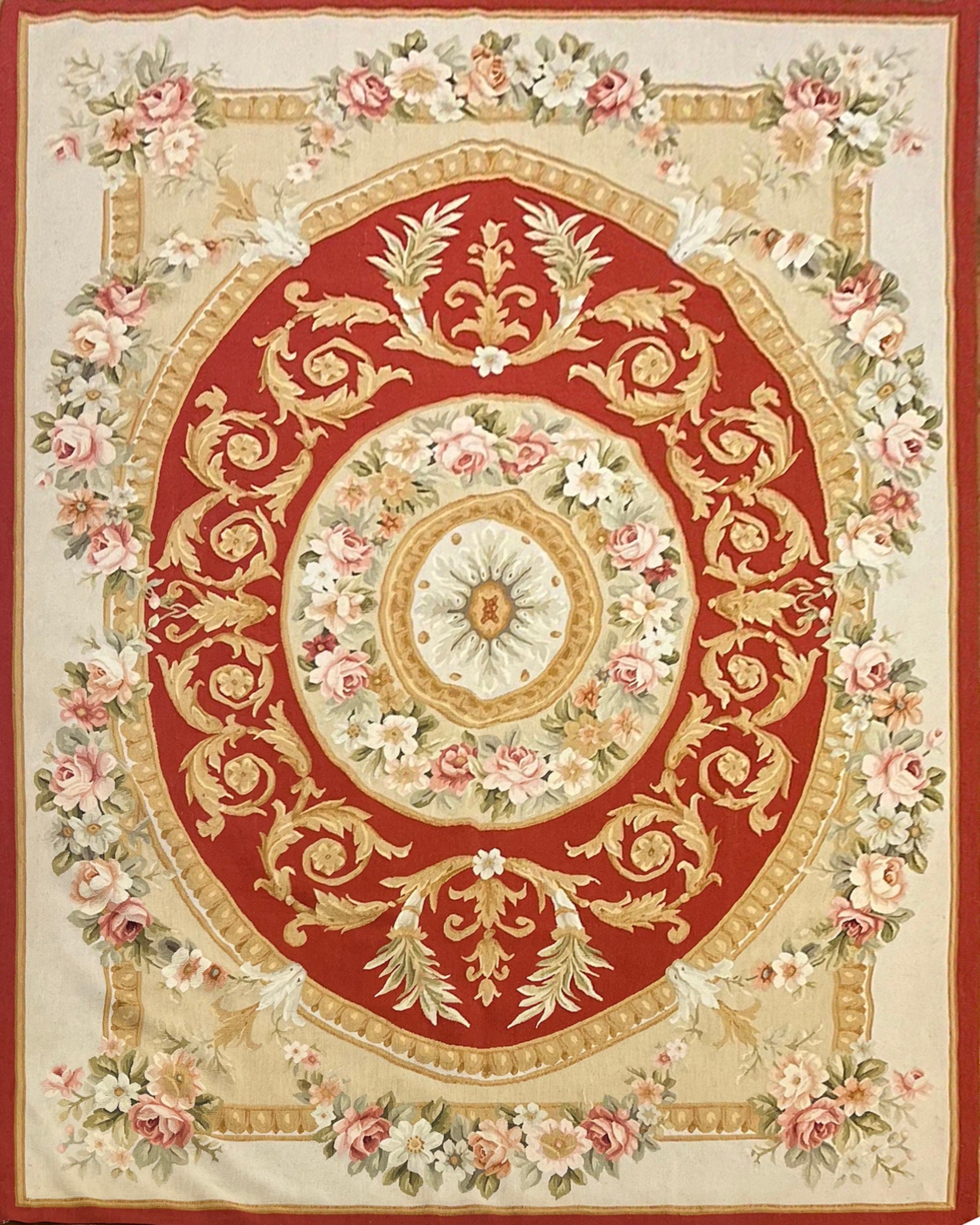 Savonnerie Carpet | 9'4" x 6' | Home Decor | Hand-Knotted Area Rug