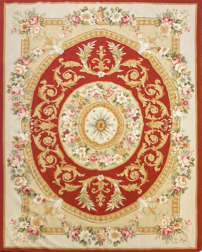 Savonnerie Carpet | 9'4" x 6' | Home Decor | Hand-Knotted Area Rug