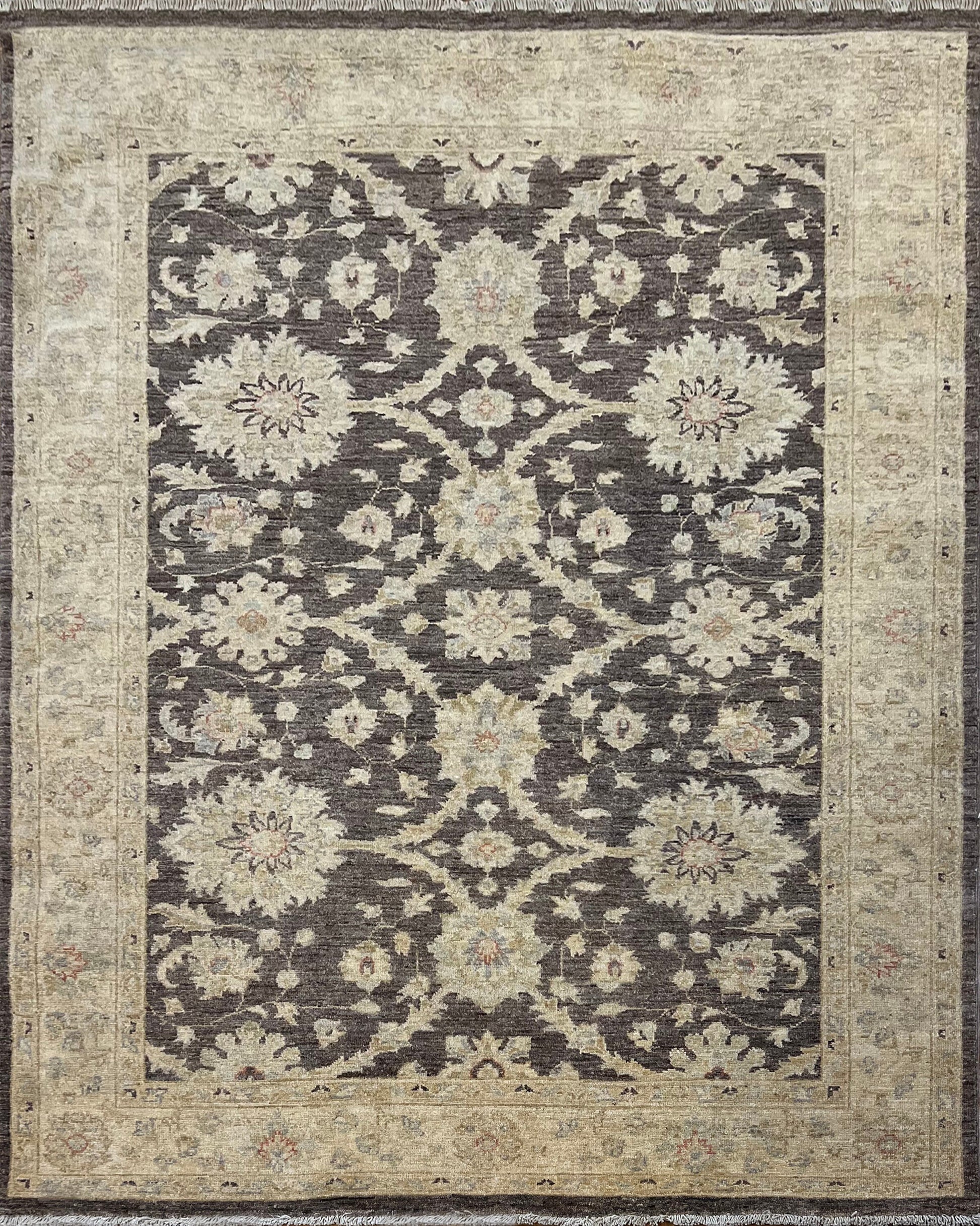 Paktia Lotus Rug | 6'7" x 5' | Home Decor | Hand-Knotted Rug