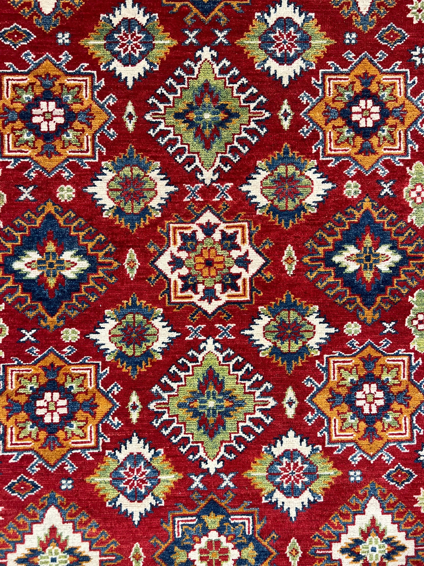 Kazakh Wool Rug | 6'9" x 4'11" | Home Decor | Hand-Knotted Rug