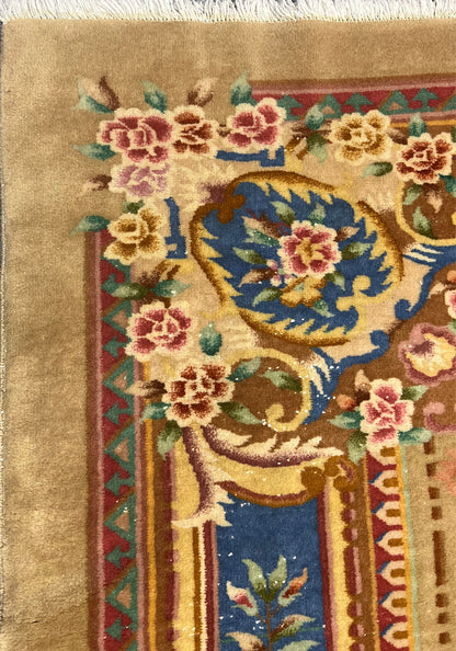 Semi-Antique Aubusson Carpet, circa 1960 | 14' x 8'4" | Home Decor | Chinese Area Rug