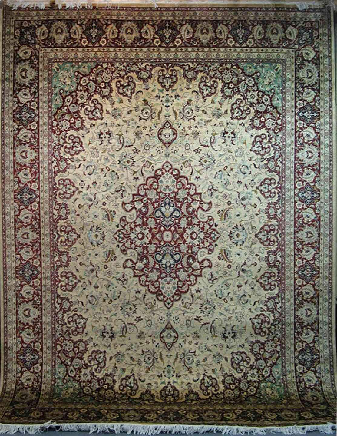 Mina-Khani - Birds of Paradise Carpet | 12'8" x 9'1" | Home Decor | Hand-knotted Area Rug