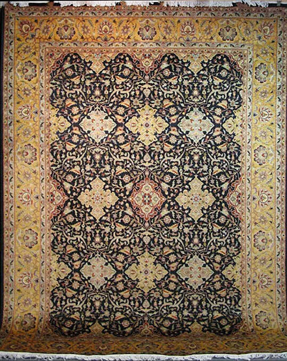 Ghoum Silk Carpet | 12' x 9'1" | Home Decor | Hand-knotted Area Rug