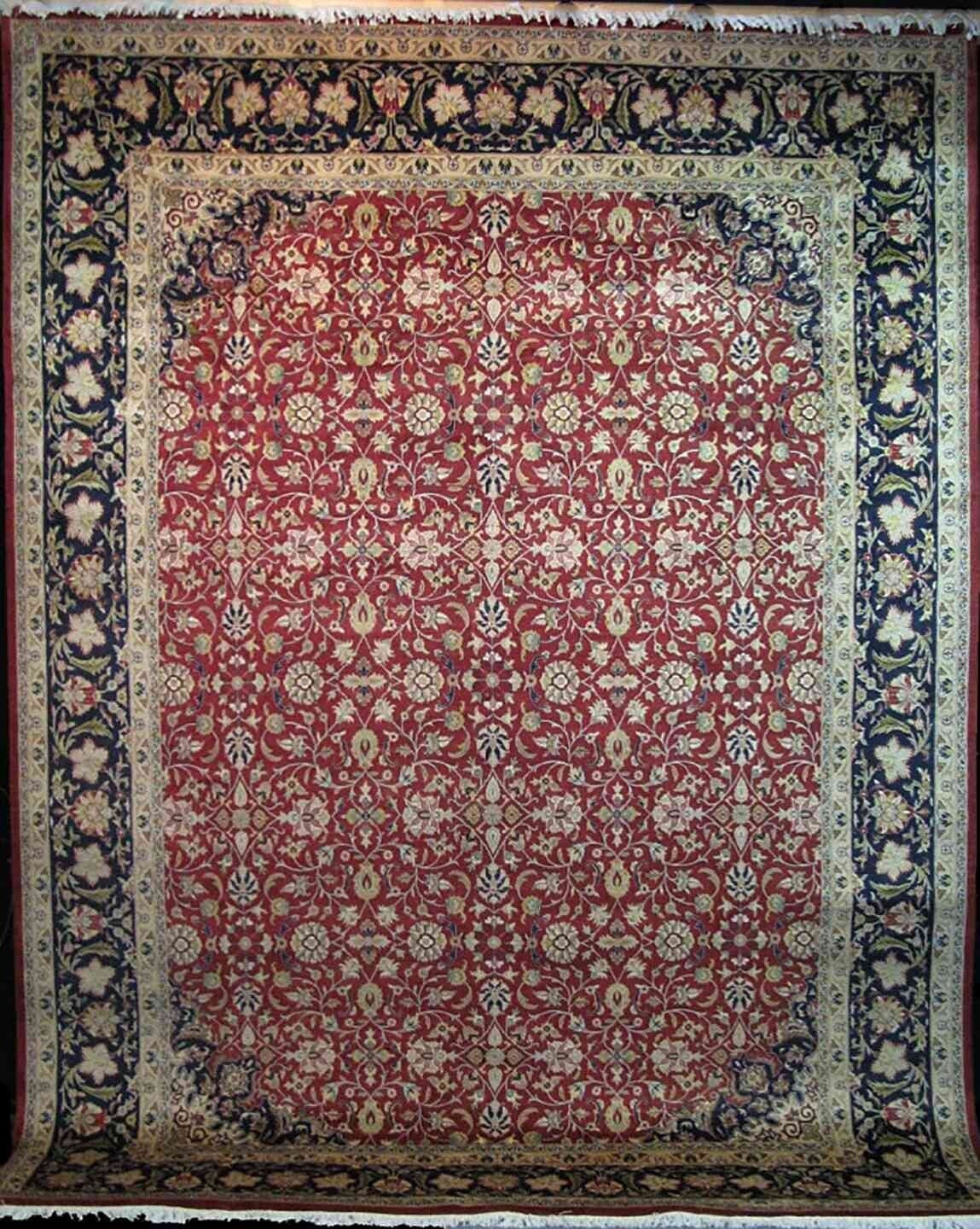 Millefleurs Carpet | 12'2" x 9'1" | Home Decor | Hand-knotted Area Rug