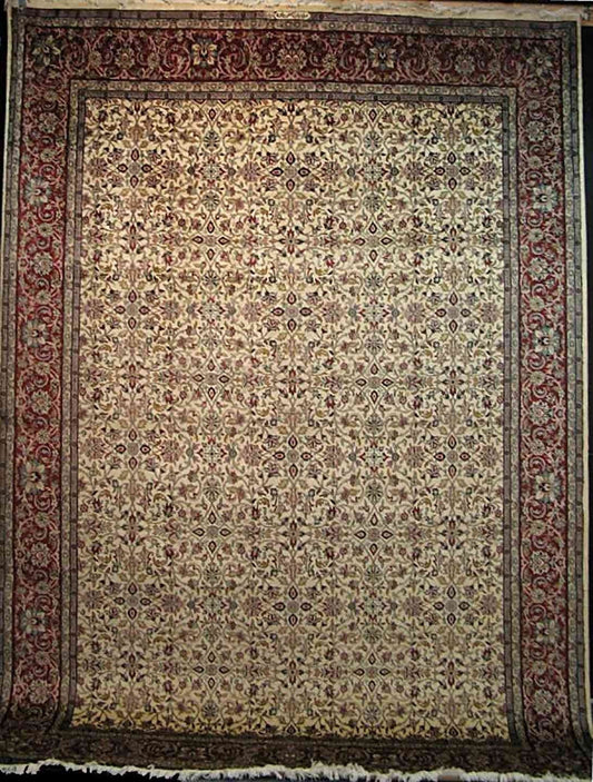 Hispahan Millefleurs Carpet | 12'3" x 8'9" | Home Decor | Hand-knotted Area Rug