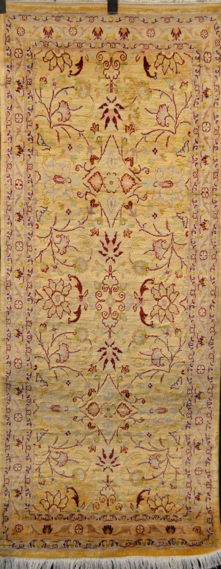 Chahar Bagh Runner Rug | 6'2" x 2'6" | Genuine Hand-knotted Rug | Area Rug