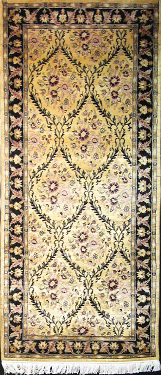 Ghoum Trellis - Arts and Crafts by William Morris Runner Rug | 6'1" x 2'8" | Genuine Hand-knotted Rug | Area Rug