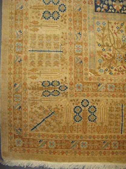 Tauris - Four Gardens of Paradise Carpet | 12'3" x 9' | Home Decor | Hand-knotted Area Rug