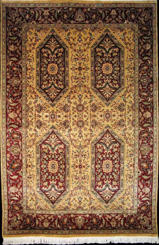 Ghoum Silk Rug | 6'2" x 4'1" | Home Decor | Hand-knotted Silk Area Rug