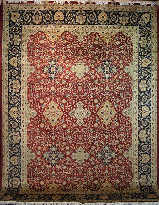 Ghoum Silk Carpet | 12'3" x 9'1" | Home Decor | Hand-knotted Area Rug