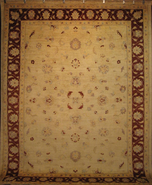 Nimruz Lotus Gardens Carpet | 12' x 9'3" | Home Decor | Wool Area Rug