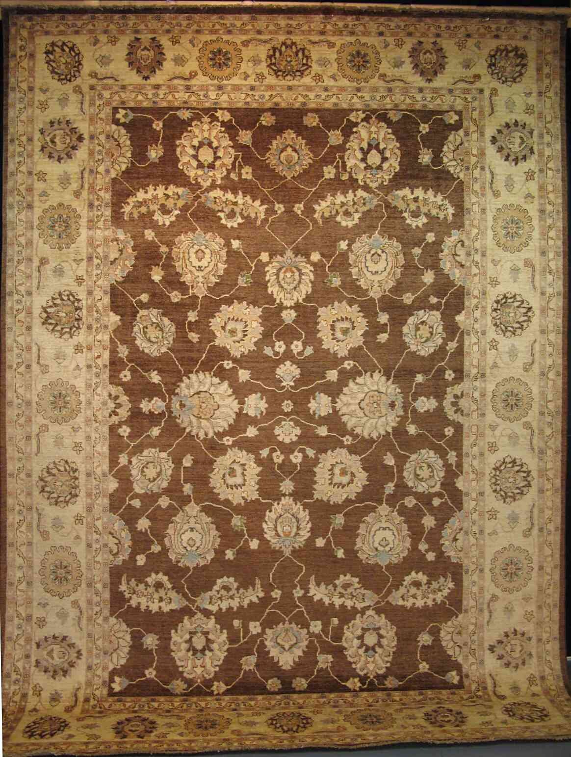 Lotus Vines Carpet | 12'2" x 8'10" | Home Decor | Wool Area Rug