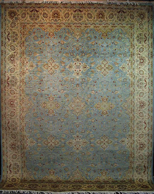 Ghoum Silk Carpet | 12'1" x 9'1" | Home Decor | Hand-knotted Area Rug