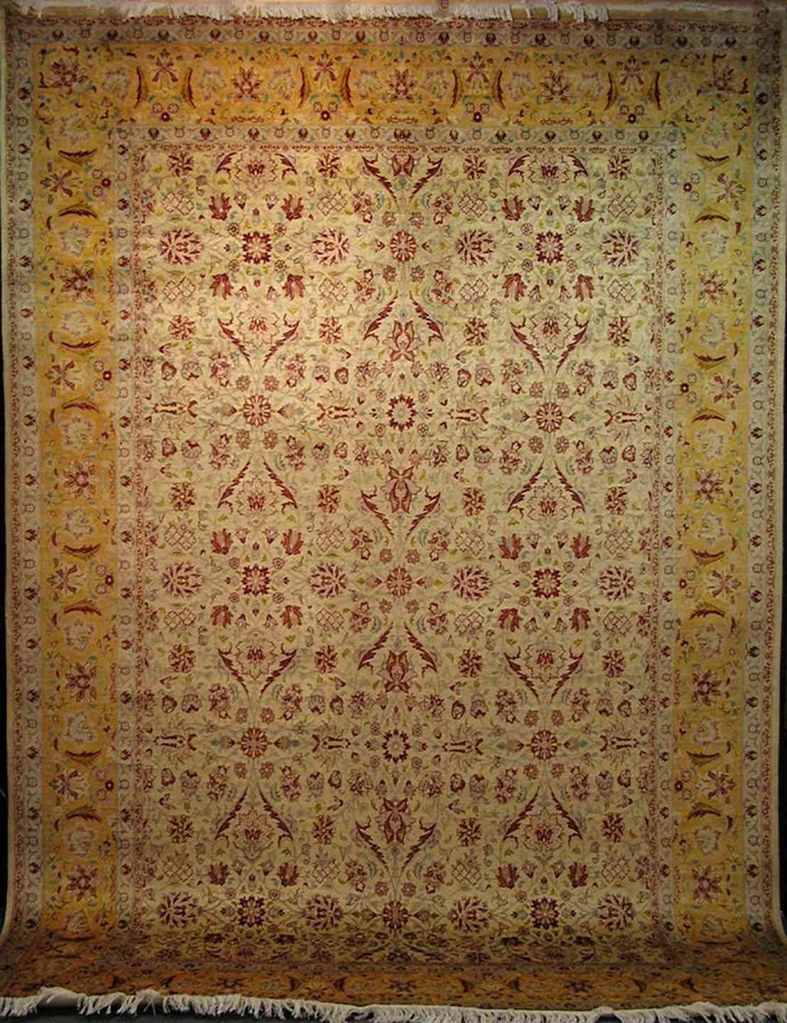 Millefleurs Carpet | 13'4" x 9' | Home Decor | Hand-knotted Area Rug