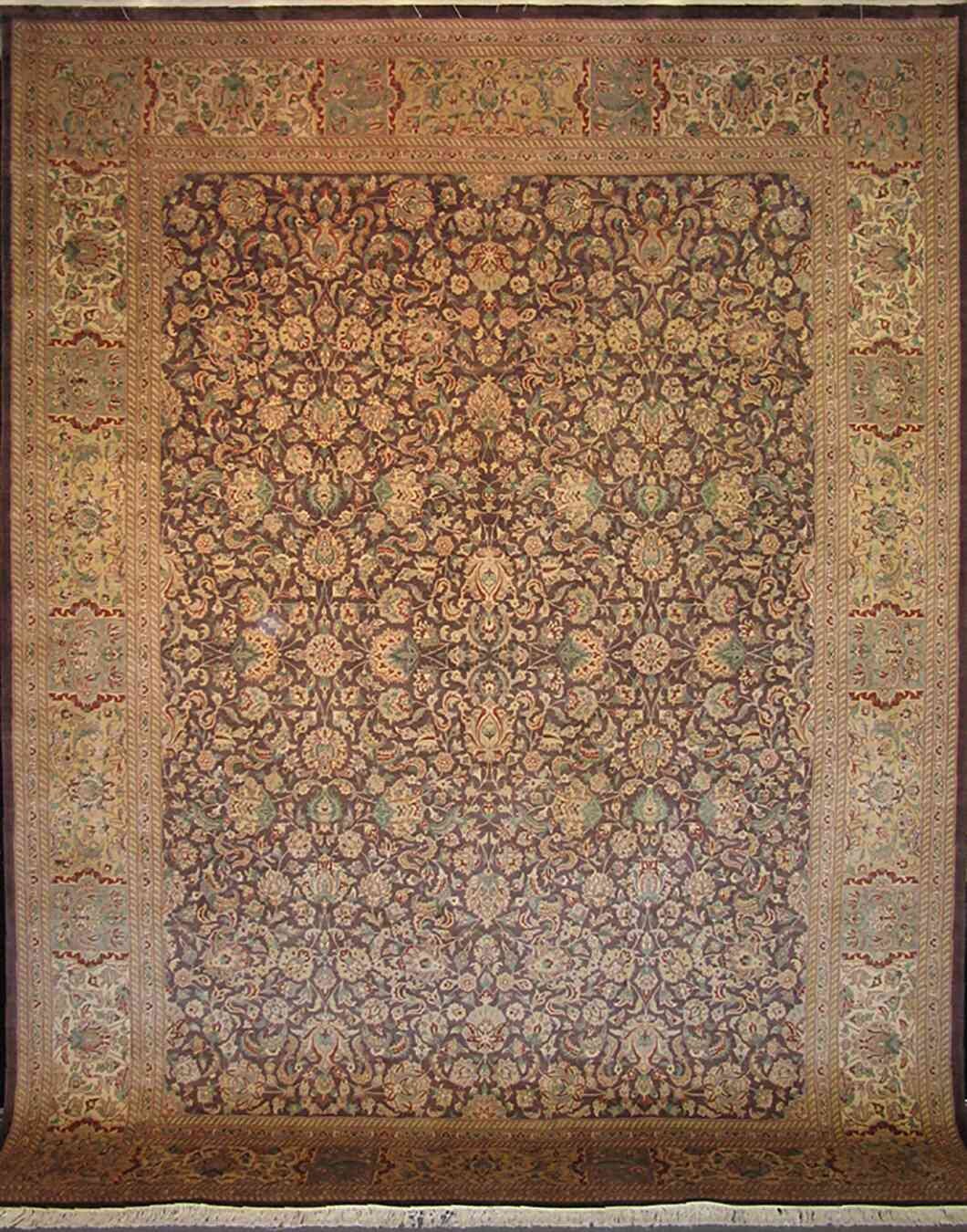 Hereke Carpet | 12'1" x 9'1" | Home Decor | Wool Area Rug