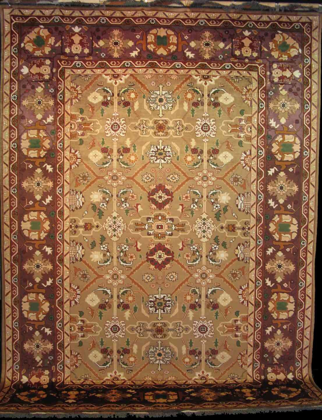 Turkoman Carpet | 12'5" x 9' | Home Decor | Wool Area Rug