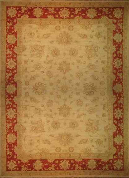 Konar Lotus Garden Carpet | 12' x 9'1" | Home Decor | Wool Area Rug