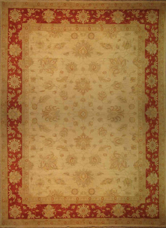 Konar Lotus Garden Carpet | 12' x 9'1" | Home Decor | Wool Area Rug