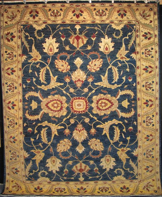 Faryab Lotus Gardens Carpet | 11'1" x 8'11" | Home Decor | Wool Area Rug
