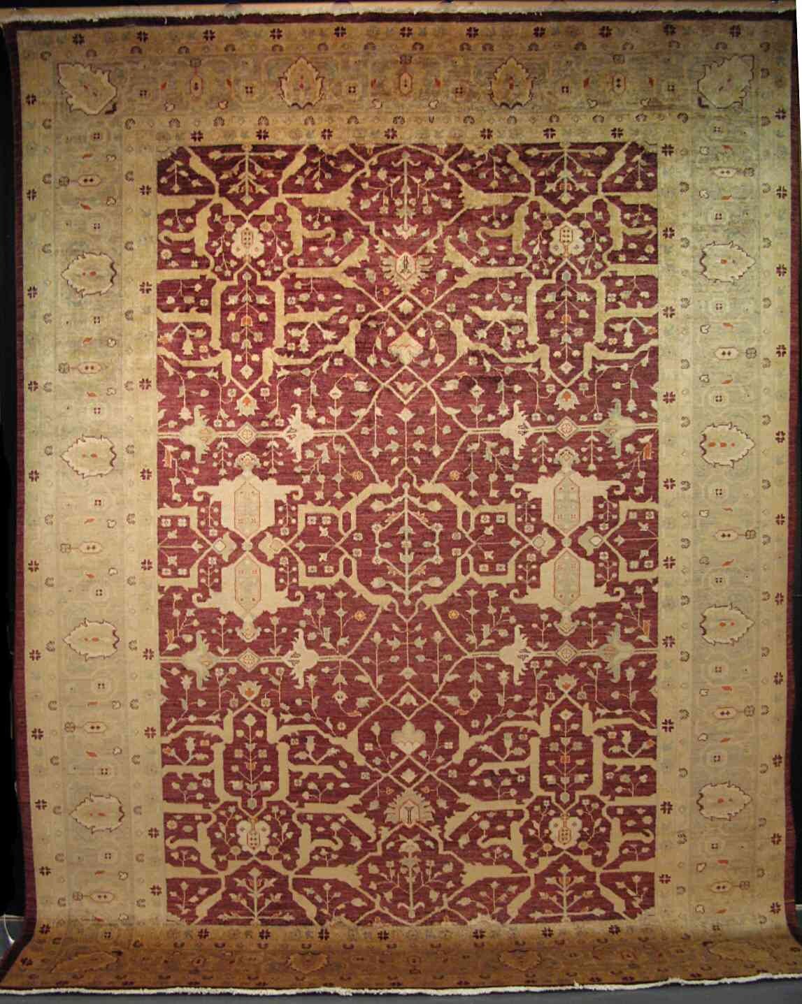 Samangan Fareiba Gardens Carpet | 12' x 9' | Home Decor | Wool Area Rug