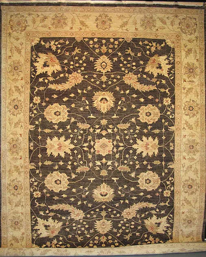 Lotus Vines Wool Carpet | 11'11" x 9'1" | Home Decor | Hand-Knotted Rug