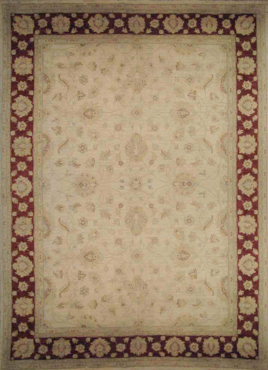 Konar Lotus Garden Carpet | 12' x 9'1" | Home Decor | Wool Area Rug