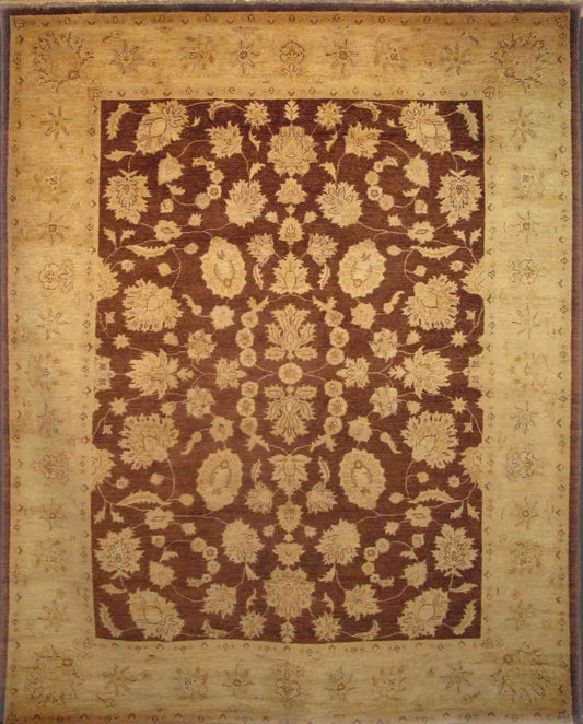 Badakshan Lotus Vines Carpet | 10'4" x 8'4" | Home Decor | Wool Area Rug