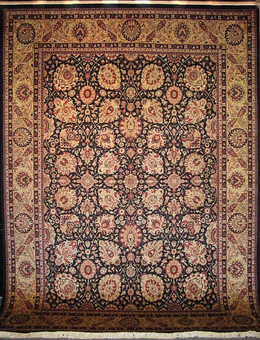 Ghoum Lotus Carpet | 12'6" x 9'1" | Home Decor | Wool Area Rug