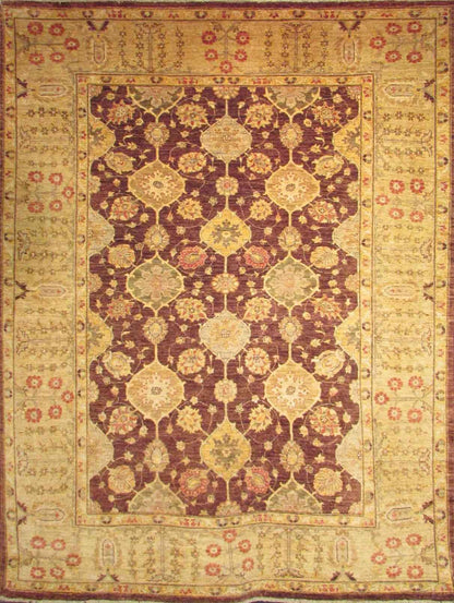 Helmand Pomegranate And Lotuses Carpet | 9'10" x 7'7" | Home Decor | Wool Area Rug