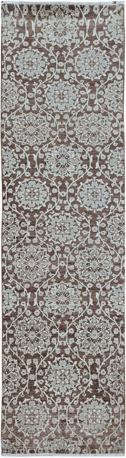 Samoke Runner Rug | 9'9" x 2'8" | Genuine Hand-knotted Rug | Area Rug