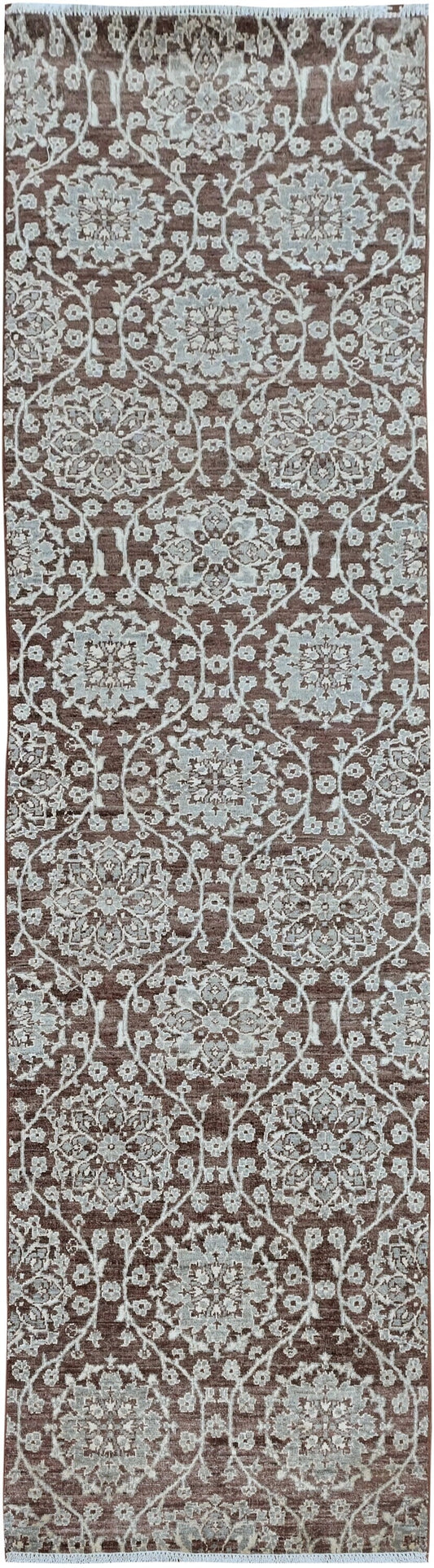 Samoke Runner Rug | 9'9" x 2'8" | Genuine Hand-knotted Rug | Area Rug