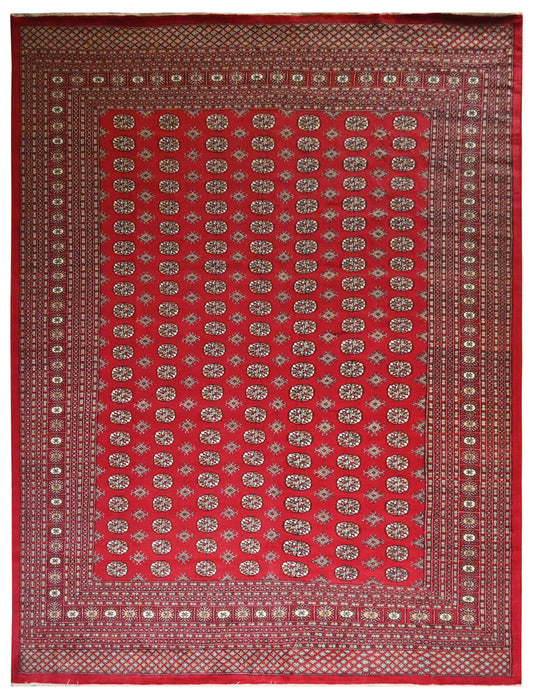 Bokhara Royal Tekke Carpet | 12'4" x 8'11" | Home Decor | Hand-knotted Wool Area Rug