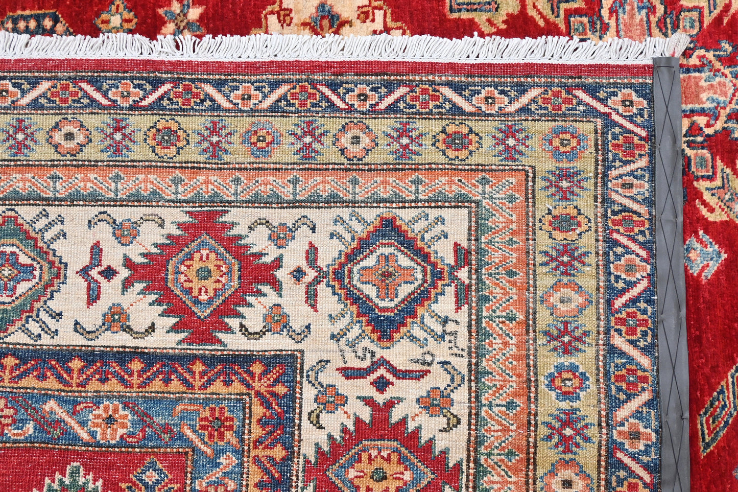 Kazakh Carpet | 9'8" x 6'11" | Home Decor | Hand-knotted Wool Area Rug