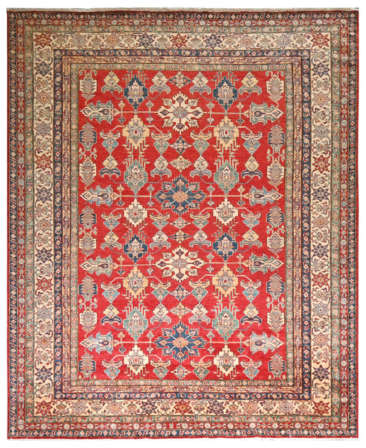 Kazakh Carpet | 10'3" x 8'2" | Home Decor | Hand-knotted Wool Area Rug