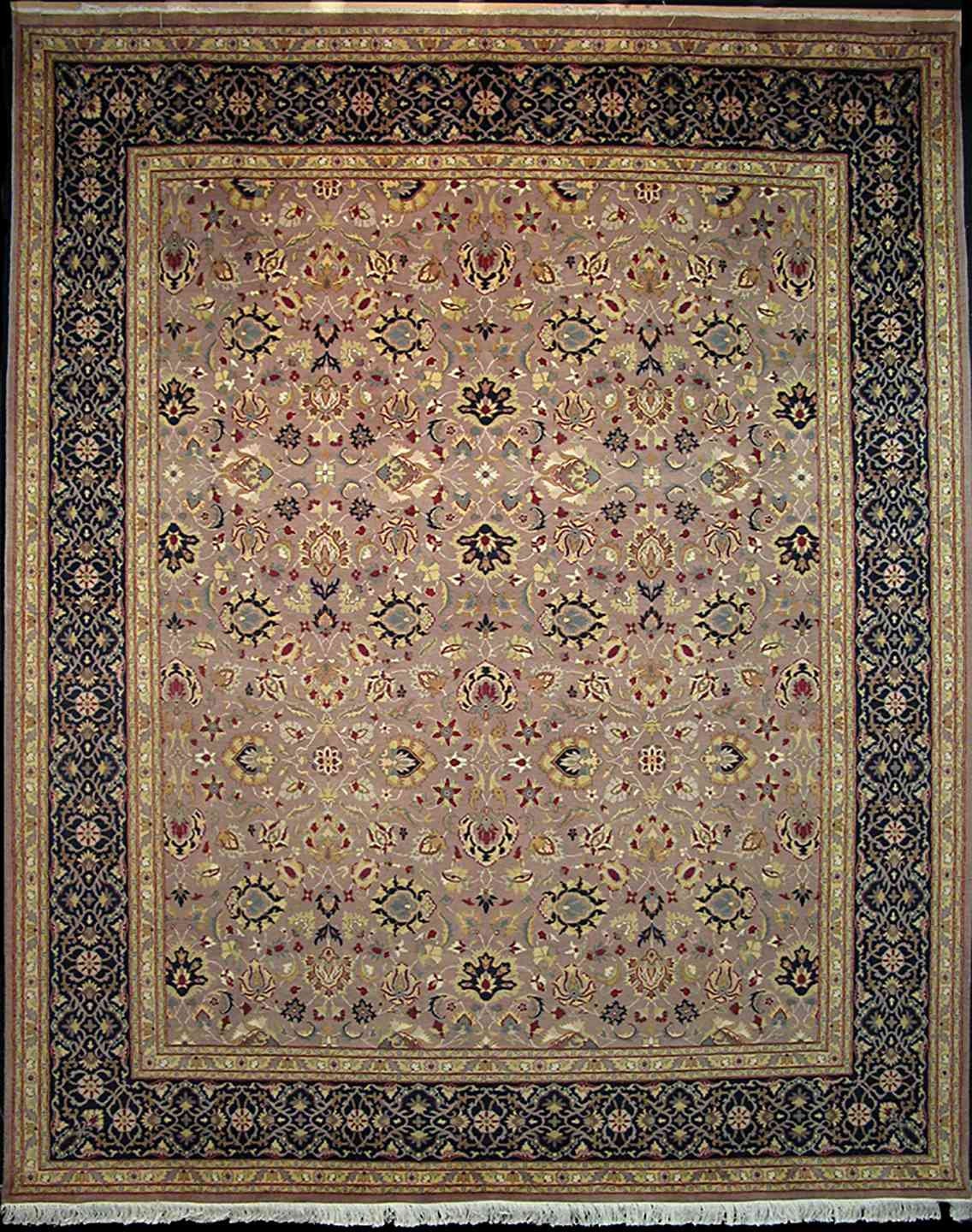 Hispahan Lotus Carpet | 10'3" x 8'1" | Home Decor | Hand-knotted Wool Area Rug