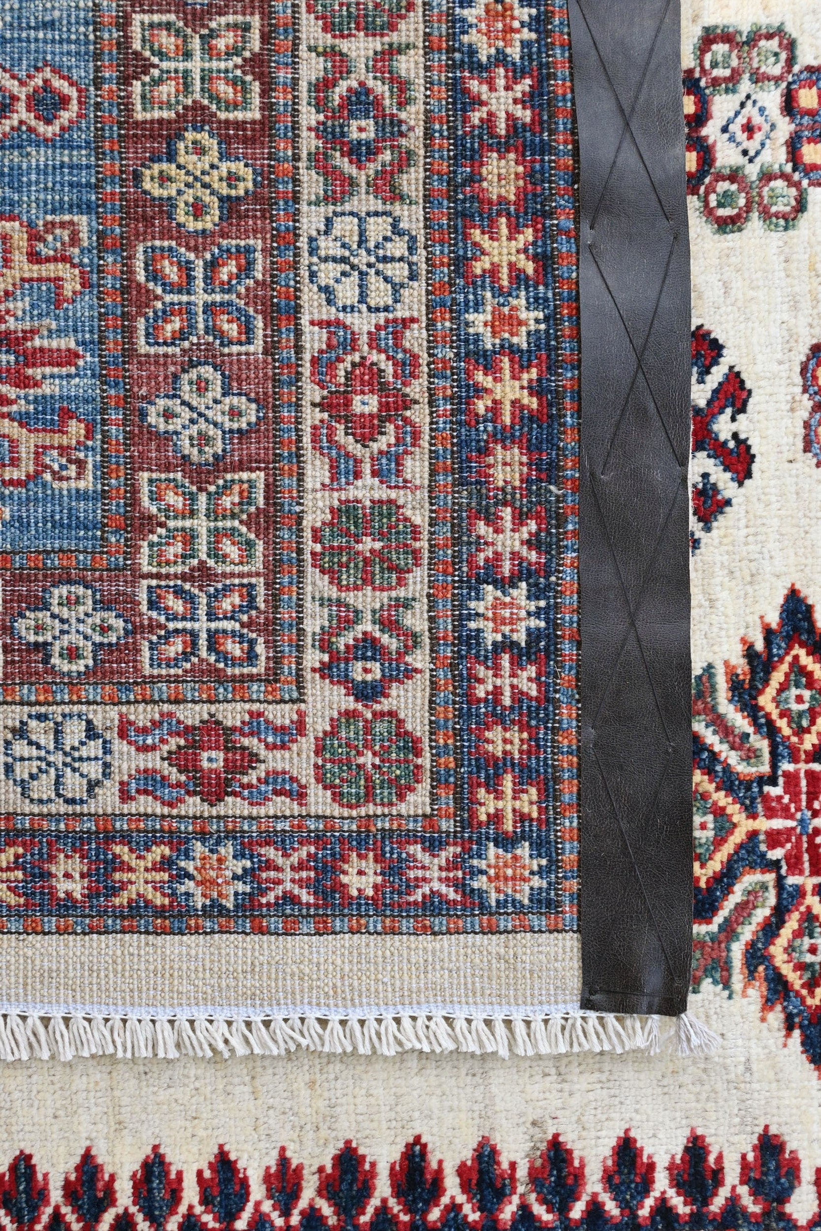 Kazakh Carpet | 13' x 10'1" | Home Decor | Hand-knotted Wool Area Rug